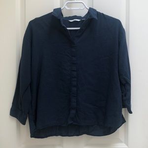 Collared Blue UNIQLO Long Sleeve (Women’s XS)